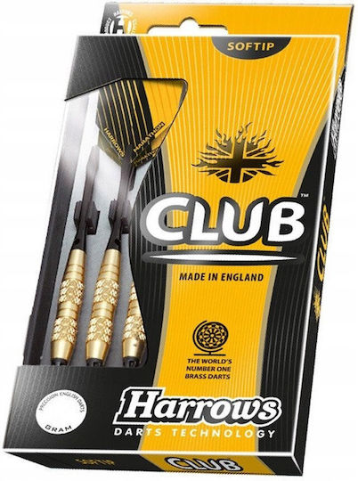 Harrows Club Brass Steel Tip Darts 3x26g