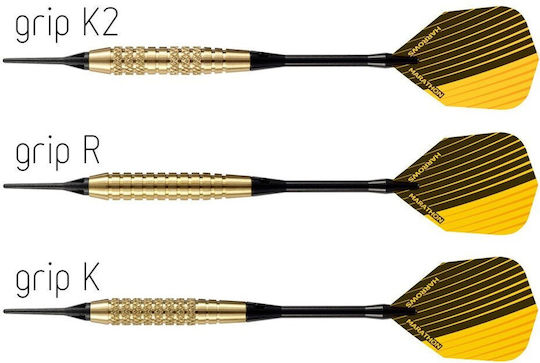Harrows Club Brass Steel Tip Darts 3x26g