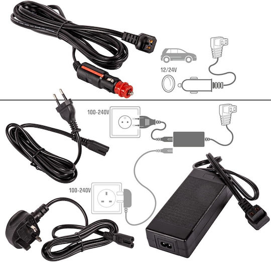 Arkas Frigider Portabil 39lt 100-240V / 12V / 24V Negru