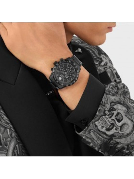 Philipp Plein Pleinmeter Superlative Men's Watch Battery with Black Metal Bracelet