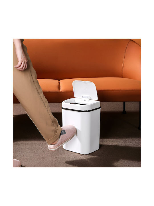 Mozos Office Waste Bin Ljt02-White Automatic Sensor 15L