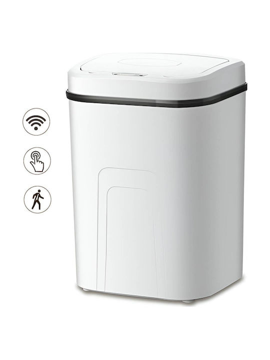 Mozos Office Waste Bin Ljt02-White Automatic Sensor 15L