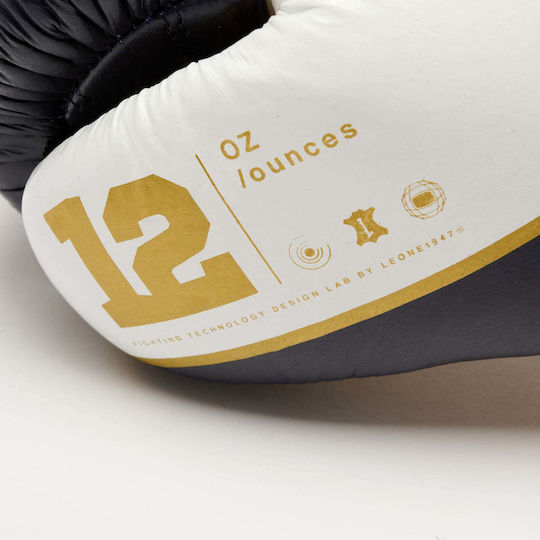 Leone 1947 Boxhandschuhe Leder für Kampf Blau