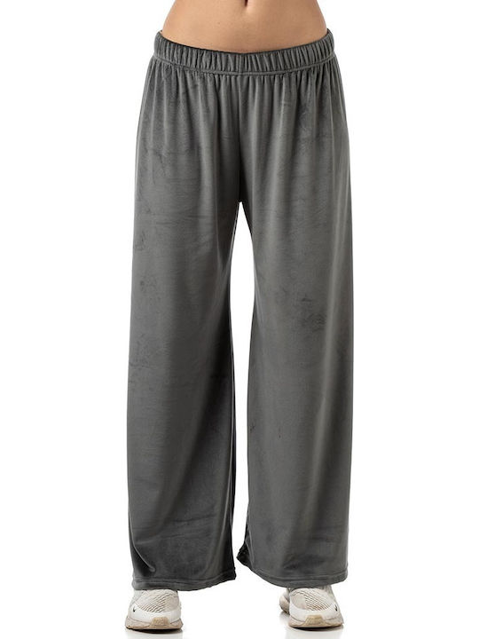 Jogginganzug Samt Charcoal