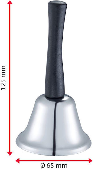 Westmark Metal Hand Bell Wooden Handle Loud Sound Jingle 63252260