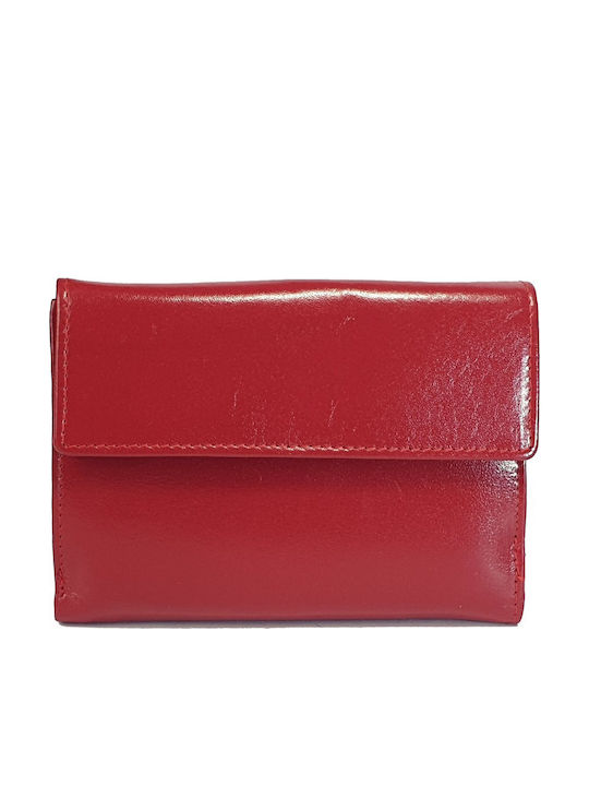 Large Leather Women's Wallet Travel with RFID Red