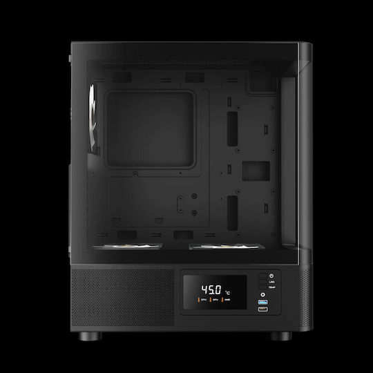 Gamdias ATLAS E2 Gaming Midi Tower Κουτί Υπολογιστή με ARGB Φωτισμό Μαύρο