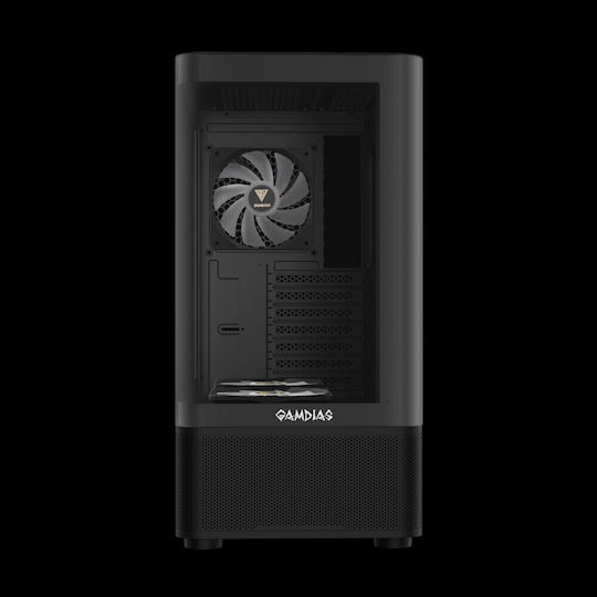 Gamdias ATLAS E2 Gaming Midi Tower Κουτί Υπολογιστή με ARGB Φωτισμό Μαύρο