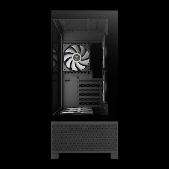 Gamdias AURA GC12 ARGB Gaming Midi Tower Computer Case with Side Window Black