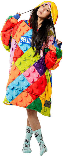 Bee. Unusual. Play Me Fleece Blanket with Sleeves 100x180cm Multicolour