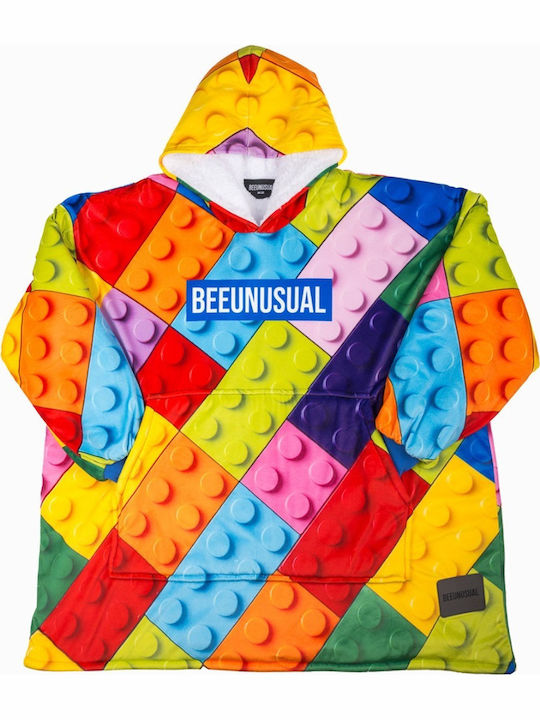Bee. Unusual. Play Me Κουβέρτα Fleece με Μανίκια 100x180εκ. Πολύχρωμη