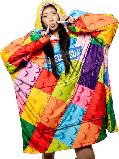 Bee. Unusual. Play Me Fleece Blanket with Sleeves 100x180cm Multicolour