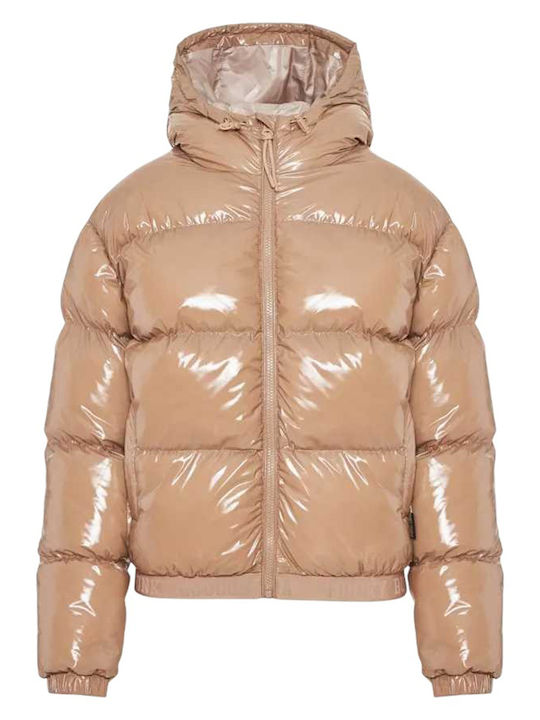 Jachetă de femei Puffer Maro