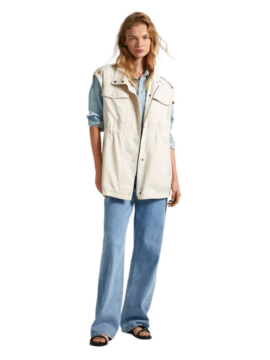 Women's Short Lifestyle Jacket for Winter White
