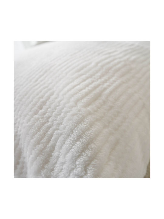 Gofis Home Decorative Pillow Case Gofis From Furry Polar White 109/16 50x50cm