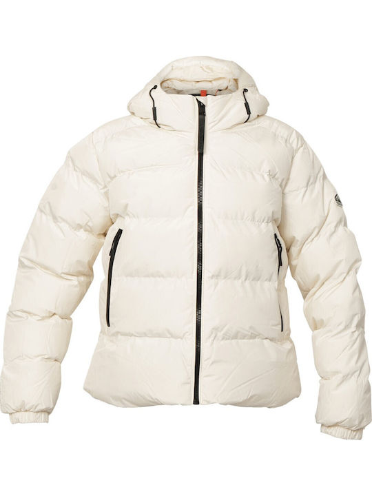 Scurtă Jachetă de femei Puffer Cream