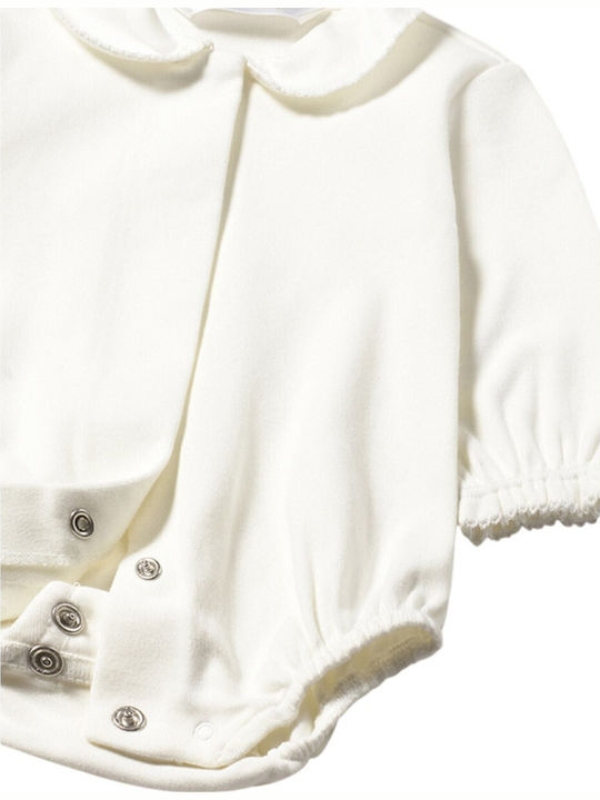 Mayoral Babystrampler Langärmliges Ecru