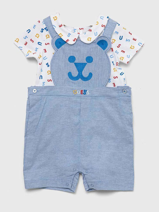 Guess Babystrampler Kurzärmelig Hellblau