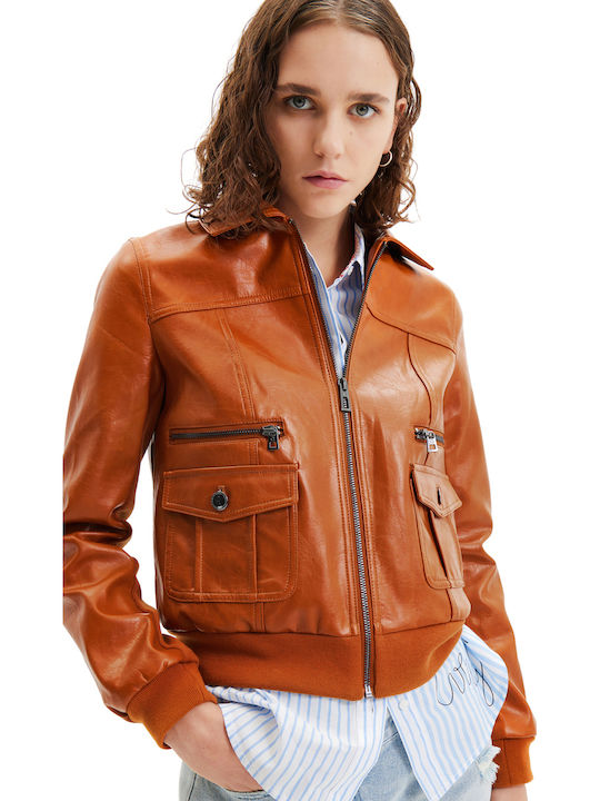Dallas Damen Bikerjacke Braun