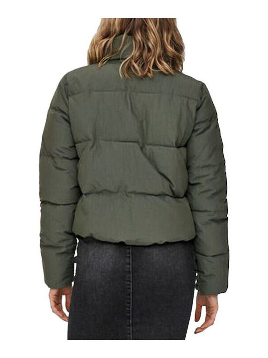 Women's Short Puffer Jacket for Winter Rosin