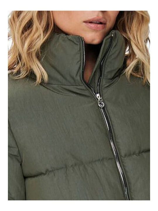 Women's Short Puffer Jacket for Winter Rosin