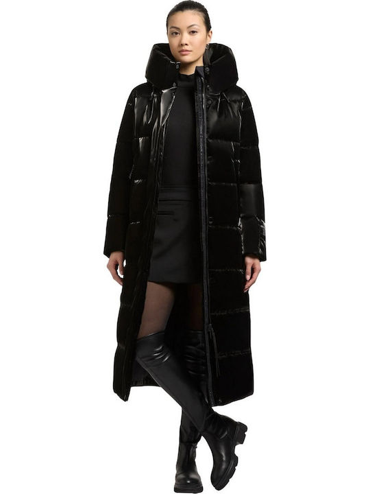Women's Lifestyle Jacket for Spring or Autumn Shiny Black