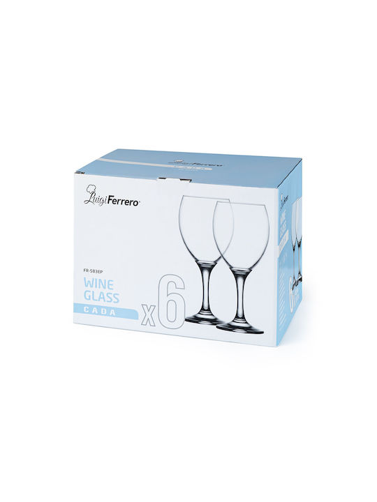 Luigi Ferrero Set Gläser Rotwein / Cocktail/Trinken aus Glas 455ml 6Stück