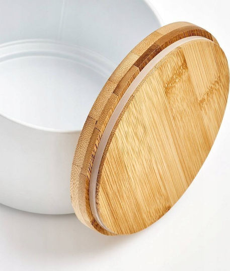 Zeller Βάζο Γενικής Χρήσης με Καπάκι Ξύλινο 13x13x10cm