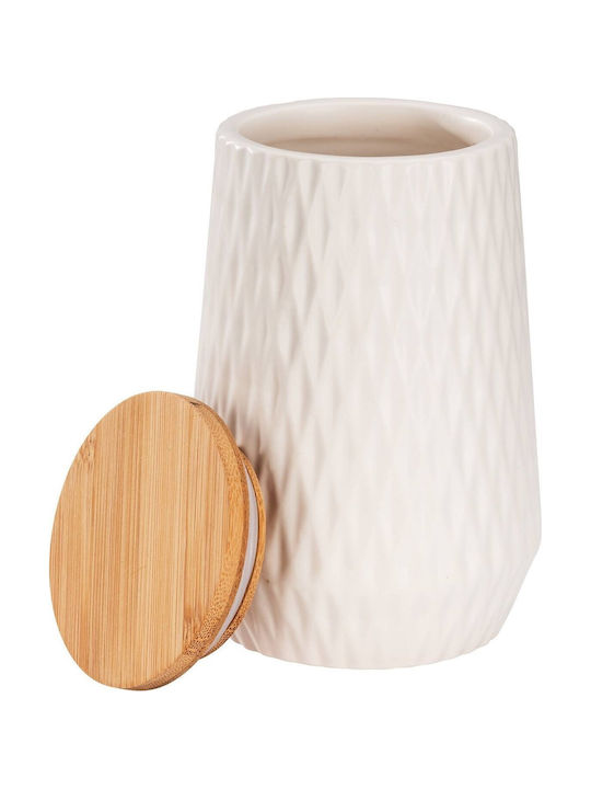 Wenko Vase General Use with Lid Ceramic 600ml
