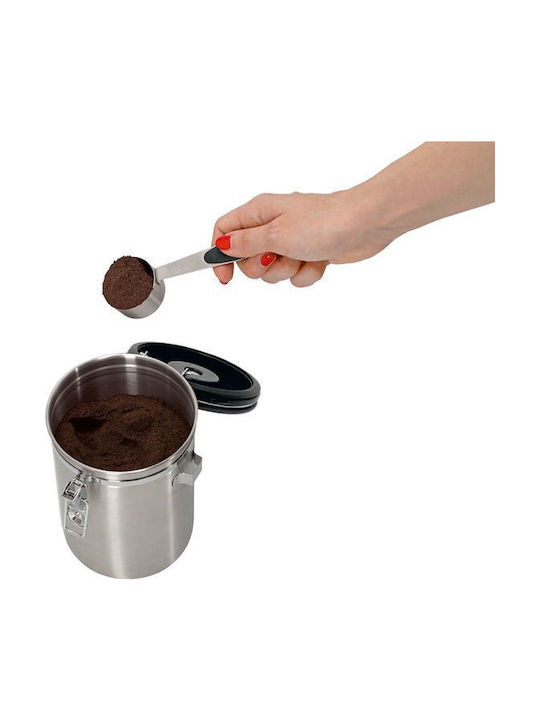 Zeller Vase for Coffee with Airtight Lid Metallic Brown 1700ml 1 Pieces