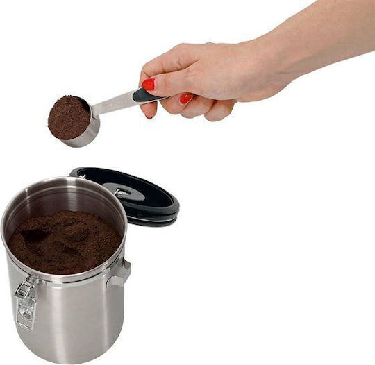 Zeller Zeller Lebensmittelgläser & Behälter Vase für Kaffee mit luftdichtem Deckel Metallisch Braun 1700ml