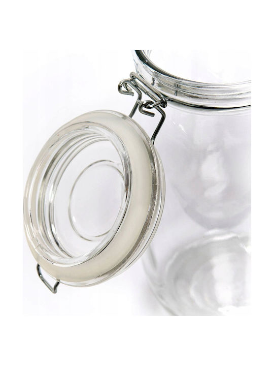 Zeller Vase General Use with Lid Glass Transparent 500ml