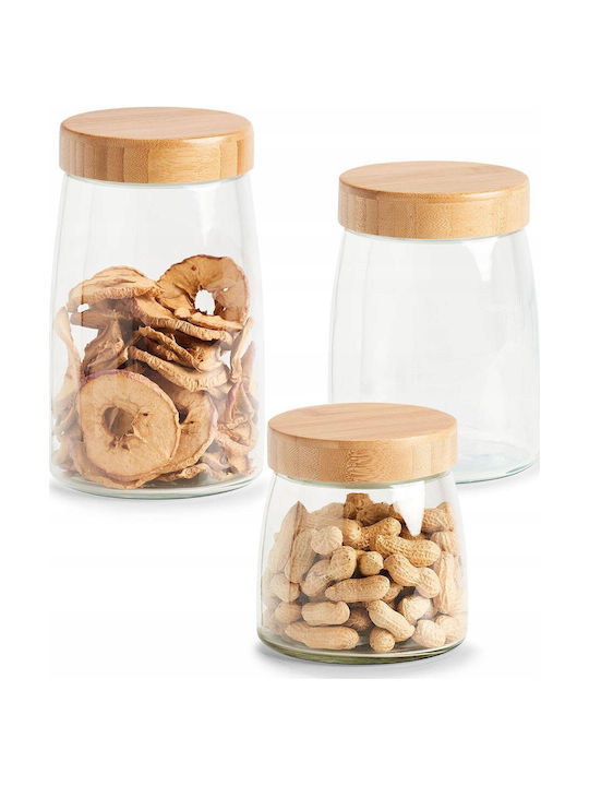 Zeller Vase General Use with Airtight Lid Glass Transparent 1600ml