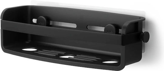 Umbra Flex Wall Mounted Bathroom Shelf Black Umbra Flex Wall Mounted Bathroom Shelf Black