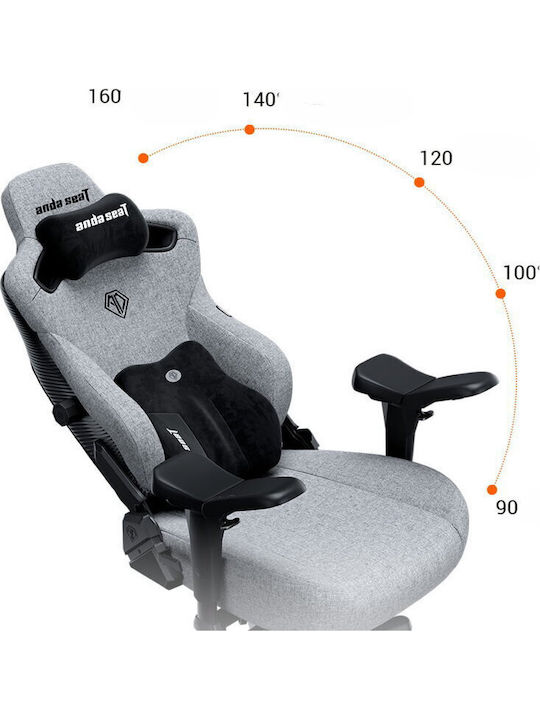 Anda Seat Kaiser 3 PRO XL Artificial Leather Gaming Chair with Adjustable Arms Black
