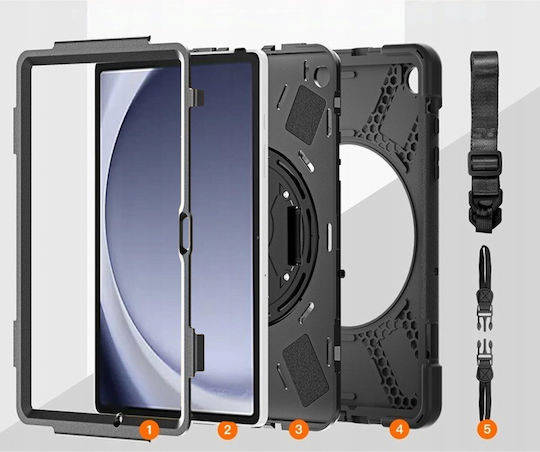 Strado Back Cover Rezistentă Negra (Samsung Galaxy Tab A9 Plus 11)