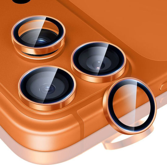 ESR Armorite Протектор за камера Закалено стъкло Orange за iPhone 14 Pro, 14 Pro Max, 15 Pro, 15 Pro Max, 16 Pro, 16 Pro Max, 17 Pro, 17 Pro Max
