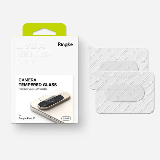 Ringke Protector Kameraschutz Gehärtetes Glas Transparent für das Google Pixel 10