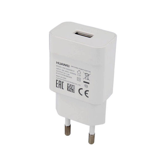 Huawei Ladegerät ohne Kabel mit USB-A Anschluss 18W Weißs (HW-090200EH0 Bulk)
