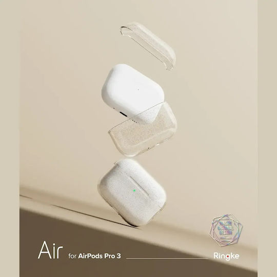 Ringke Air Case Silicone with Hook Glitter Clear for Apple AirPods Pro 3
