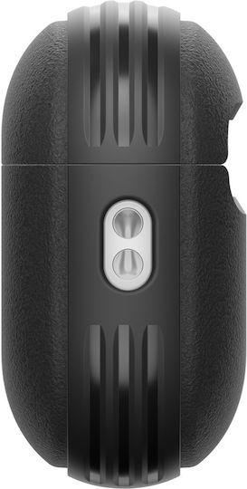 Spigen Vault Case Silicone with Hook in Black color for Apple AirPods Pro 3