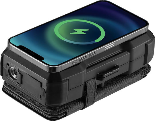 Sandberg 5-Panel Solar Power Bank 27000mAh with 2 USB-A Ports and USB-C Port Black