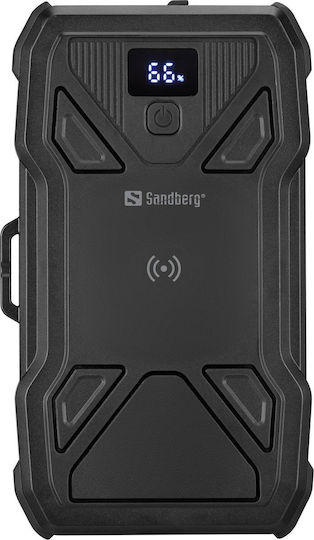 Sandberg 5-Panel Solar Power Bank 27000mAh with 2 USB-A Ports and USB-C Port Black