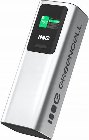 Green Cell PowerPlay Ultra 25200mAh 140W με Θύρα USB-A και Θύρα USB-C Γκρι