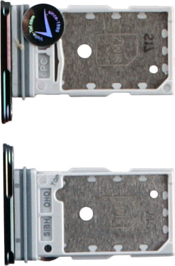 Samsung Υποδοχή Κάρτας Sim Μαύρο για Galaxy S24 Ultra 5G