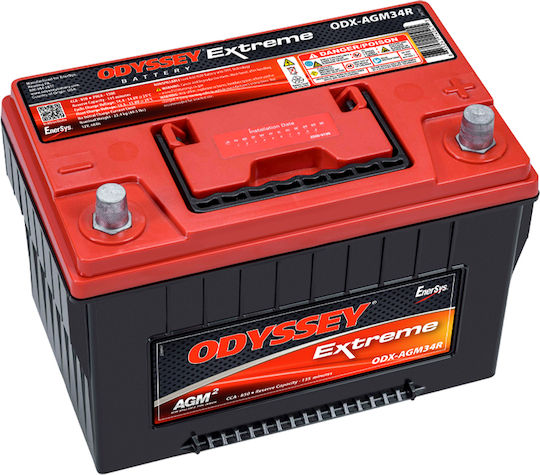 Odyssey Battery Μπαταρία Αυτοκινήτου / Σκάφους Extreme Series 34R PC1500 με Χωρητικότητα 68Ah και CCA 2300A