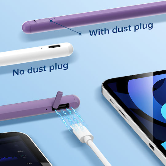 Techsuit Ac10sh Digitală Stilou Tactil cu Palm Rejection pentru iPad de culoare Albastru