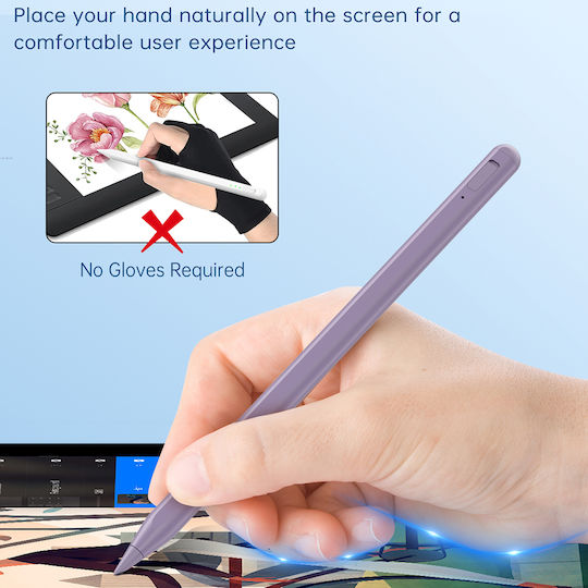 Techsuit Ac10sh Стилус Пен с Palm Rejection за iPad в Розов цвят
