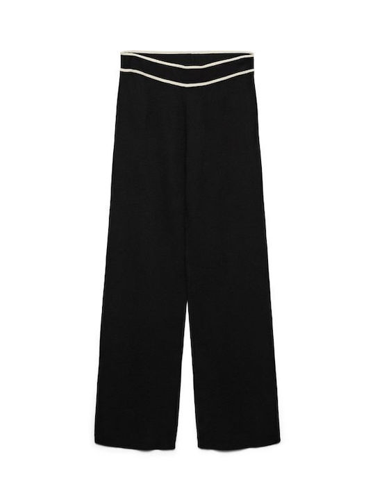Damen Stoff Hose in Lockere Passform Black W Birch