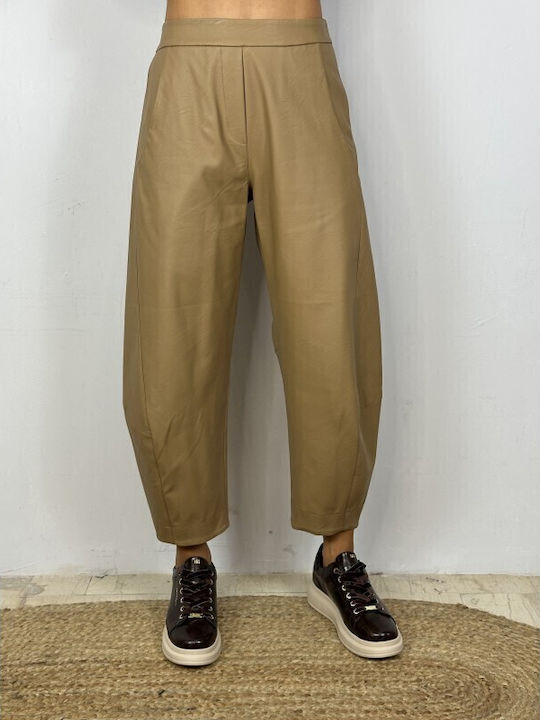 Damen Stoff Hose Beige